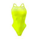 Costume intero donna da allenamento NEW YORK 005NF - Giallo