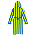 Szlafrok - 29ACF w paski żółto-turkusowe