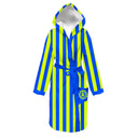 Szlafrok - 29ACF w paski żółto-turkusowe