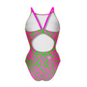 Damski kostium treningowy IBIZA 253IF - Kwasowe paski