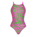 Damski kostium treningowy IBIZA 253IF - Kwasowe paski