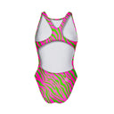 Costume intero donna da allenamento PINUP 564PF Acid stripes, vista posteriore