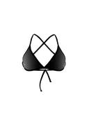 Top bikini donna da allenamento BONDI 003B - Nero