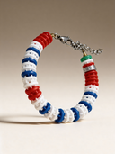 Bracciale Corsia Victory 604 Marina + Verde vista 4 — portachiavi, BONESWIMMER Made in Italy