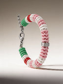 Bracciale Corsia Victory 634 Rosa Bianco vista 4 — portachiavi, BONESWIMMER Made in Italy