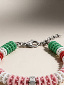 Bracciale Corsia Victory 634 Rosa Bianco vista 5 — portachiavi, BONESWIMMER Made in Italy