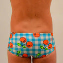 Parigamba uomo da allenamento UCLA 211UF - Vichy Ciliegie vista 3 — costume da nuoto uomo, BONESWIMMER Made in Italy