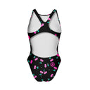 Costume intero bambina da allenamento PINUP 561PF Ciliegie, vista posteriore