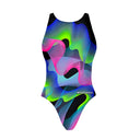 Costume intero bambina da allenamento PINUP 506PF - Waves, vista frontale