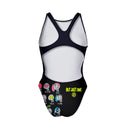 Costume intero donna da allenamento PINUP 486PF - Monster, vista posteriore