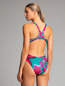 Costume intero donna da allenamento PINUP 544PF - Wonderland, vista posteriore