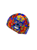 Czepek z tkaniny Eco - L083CF Blue Skull