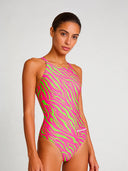 Damski kostium treningowy IBIZA 253IF - Kwasowe paski