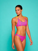 Damskie bikini treningowe MAUI 184MF - Fuksjowa gwiazda azzurra