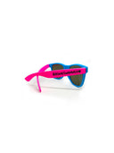 Okulary przeciwsłoneczne Model Waifarer - Błękitny + Fuksja Fluo