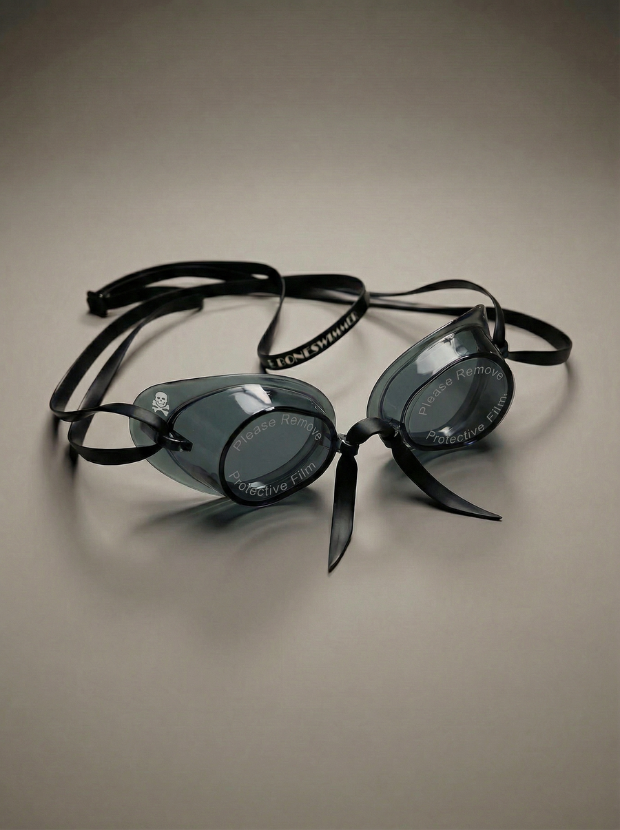 Okularki szwedzkie z silikonem Soft Frame — Czarne