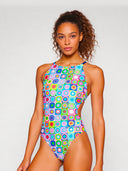 Damski kostium treningowy IBIZA 247IF - Pop squares