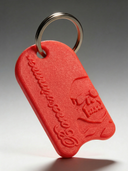 Portachiavi BONESWIMMER 3D - Rosso vista 3 — portachiavi, BONESWIMMER Made in Italy