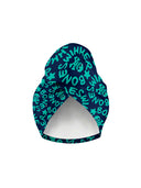 Turban Sahara - 49SF Niebieski z miętowym logo, zdjęcie produktu 1 - BONESWIMMER