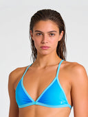 Top bikini donna da allenamento BONDI 004BF - Turchese