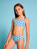 Bikini bambina da mare Waikiki L030WA - Stelle marine, vista frontale