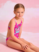 Costume intero bambina da mare Alte L041AF - Angelo, vista frontale