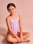 Costume intero bambina da mare Alte L037AF - Polipetti, vista frontale