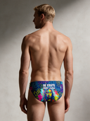 Slip da nuoto uomo da allenamento H2OTTO 417HF - Aldilà: vista posteriore indossato