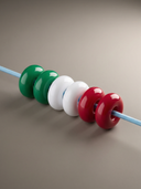 Perline Tricolore Per Elastico Occhialini (Set 6) vista 3 — occhialini da nuoto, BONESWIMMER Made in Italy